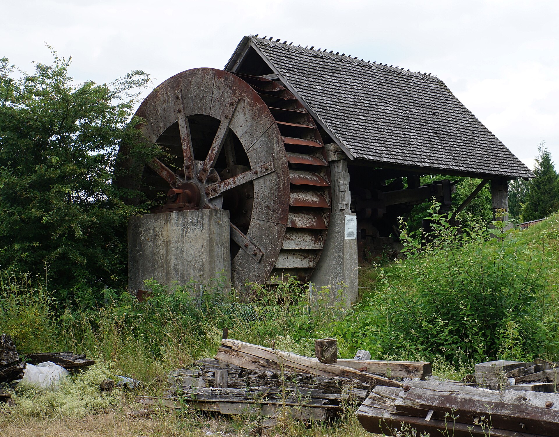 Un moulin à eau, l’ancêtre des minoteries